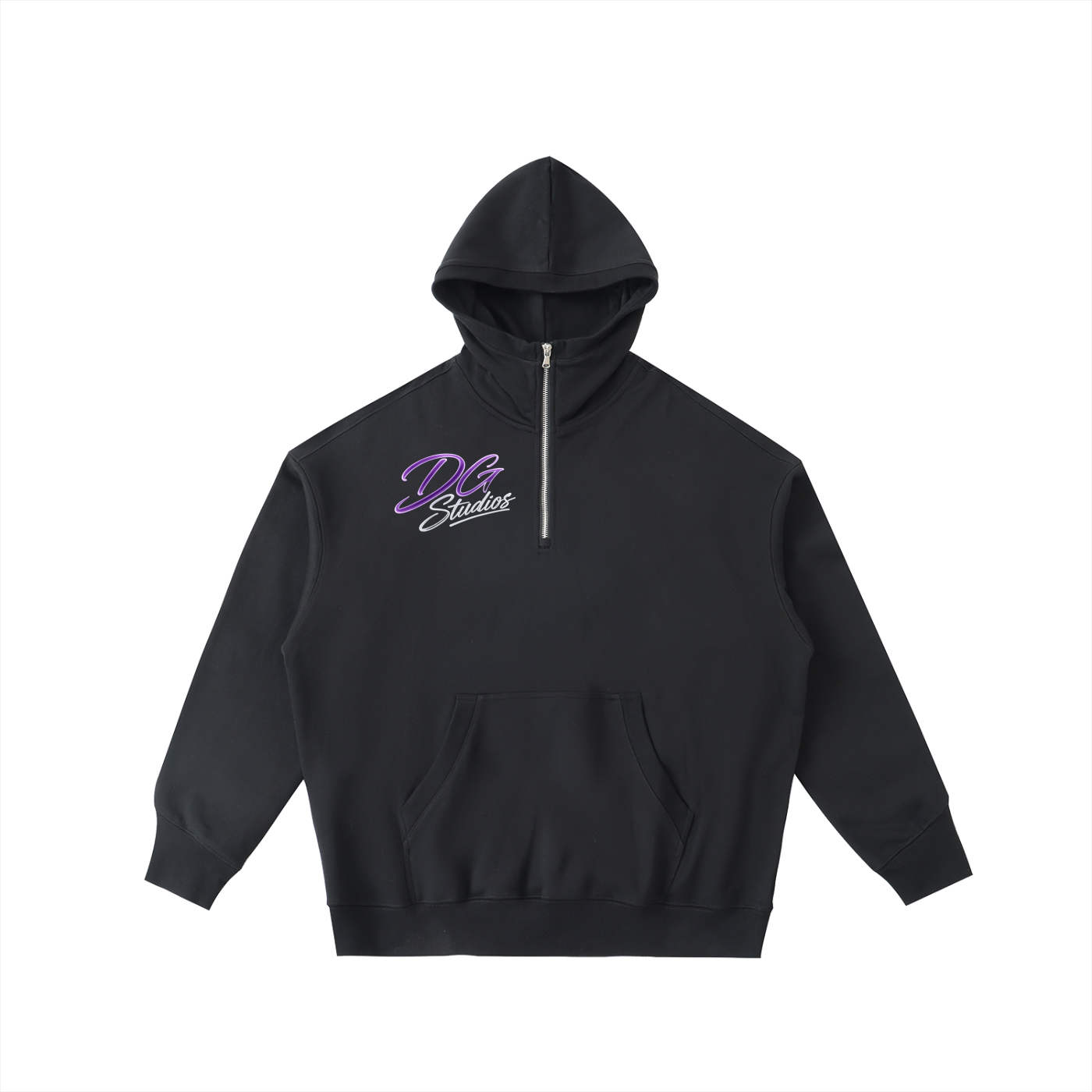 Big Hood Half-Zip Fleece Hoodie