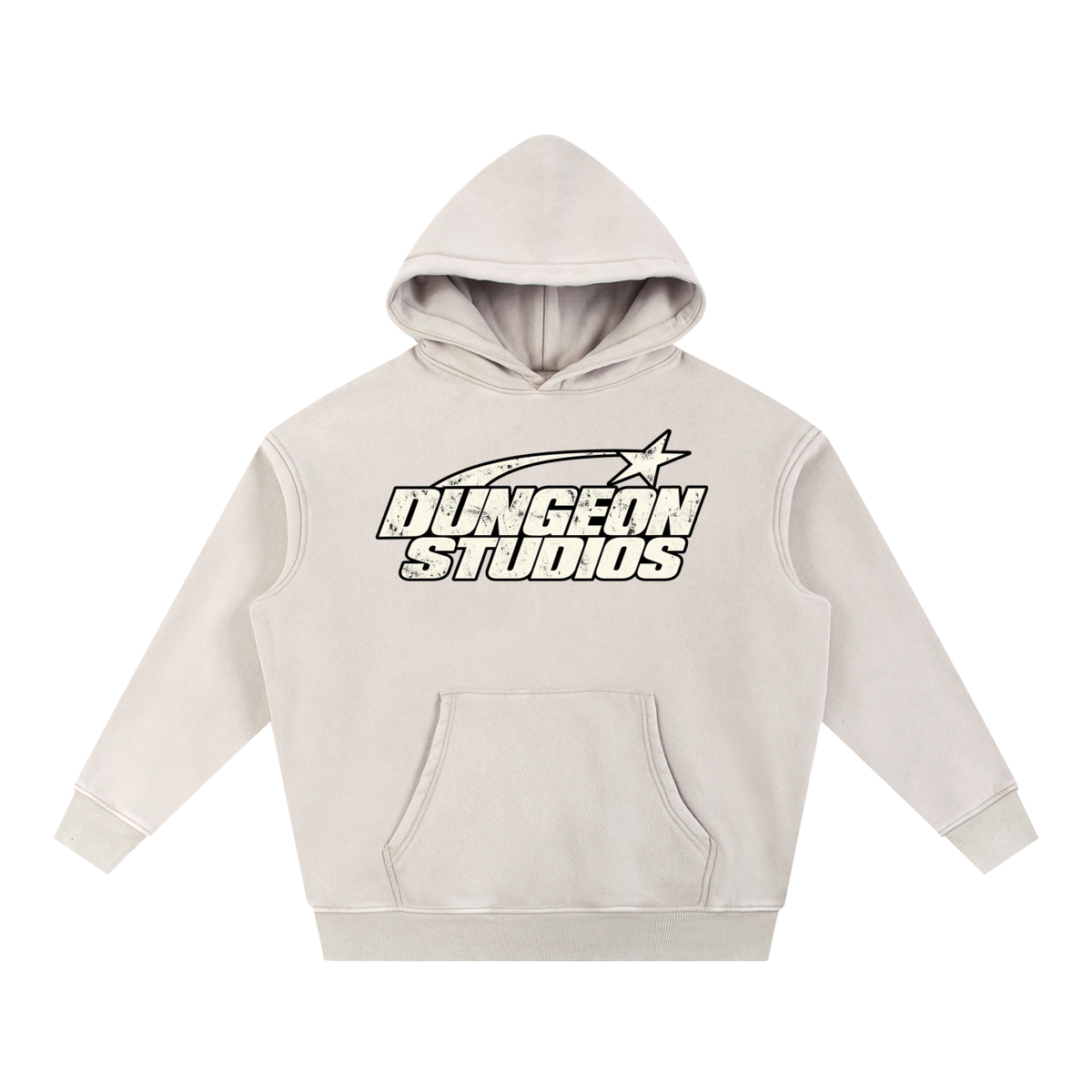 Snow Wash Fleece Oversize Hoodie