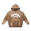 Vintage Washed Frayed Fleece Hoodie