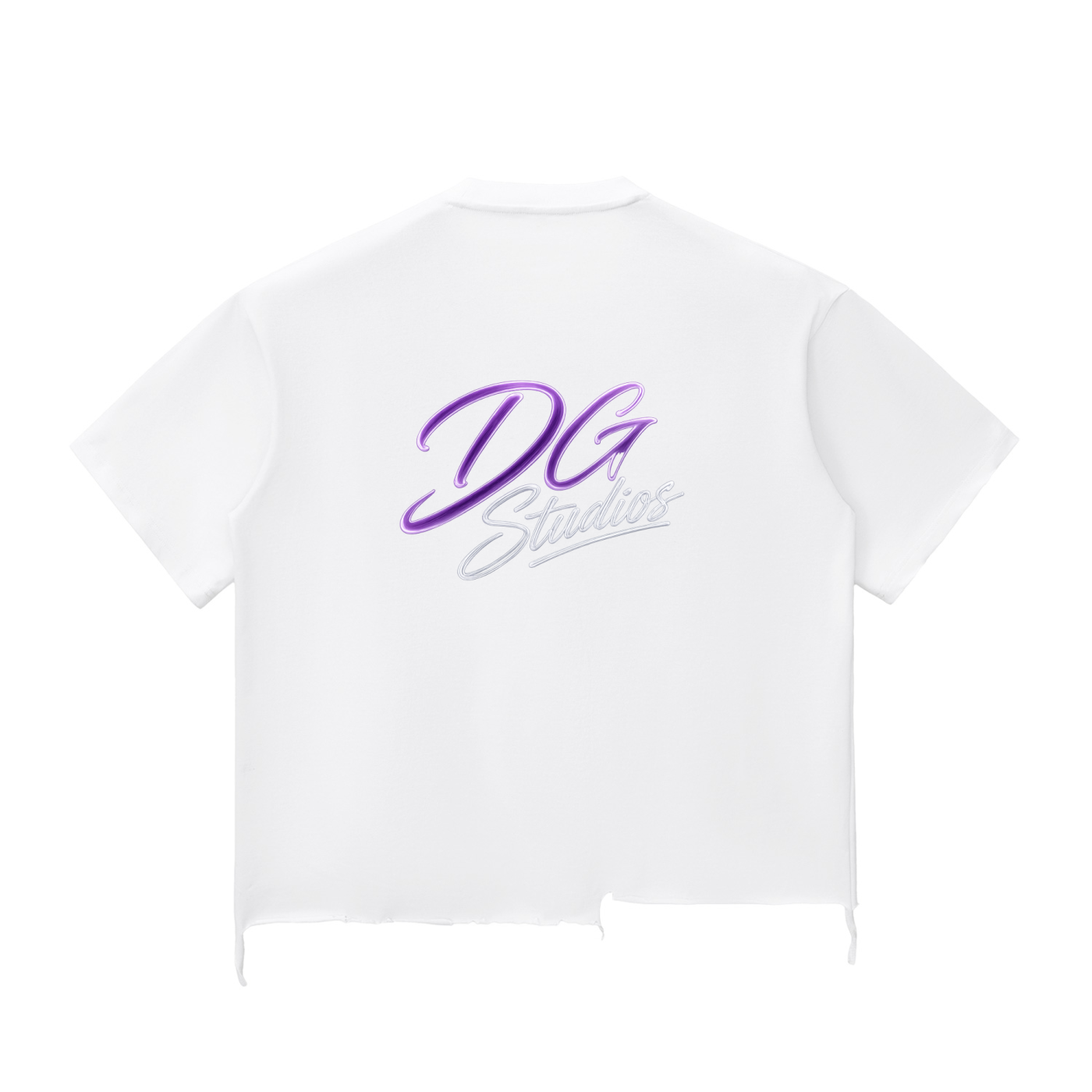 Snow Wash Raw-Hem Boxy T-shirt