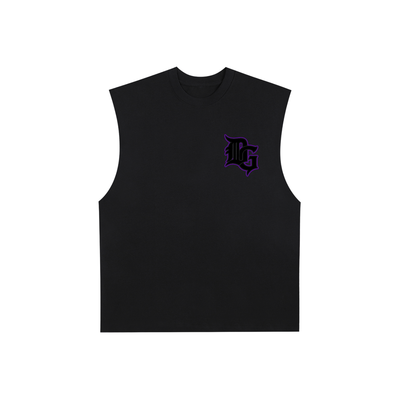 Raw Edge Cotton Tank Top