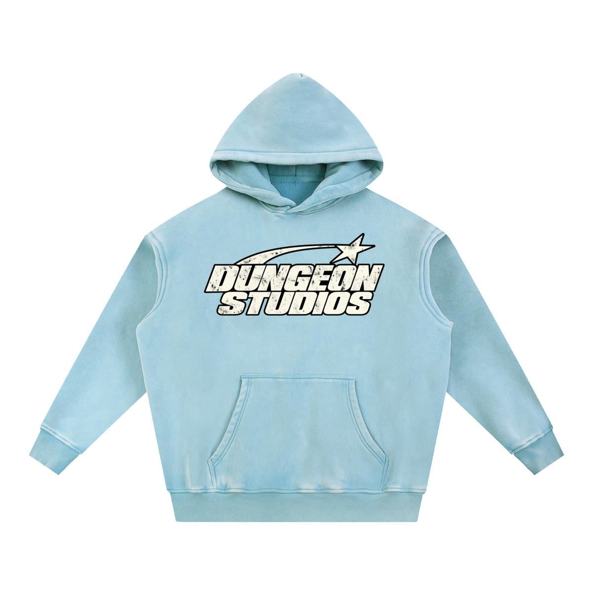 Snow Wash Fleece Oversize Hoodie