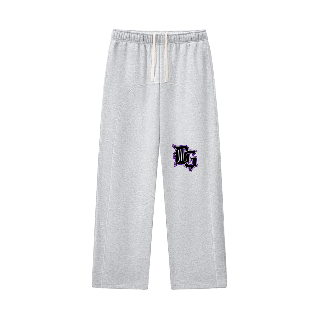 Contrast-Stitched Fleece Sweatpants