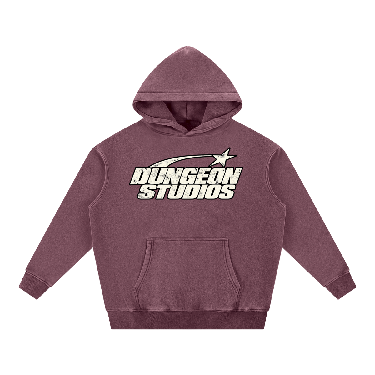 Snow Wash Fleece Oversize Hoodie