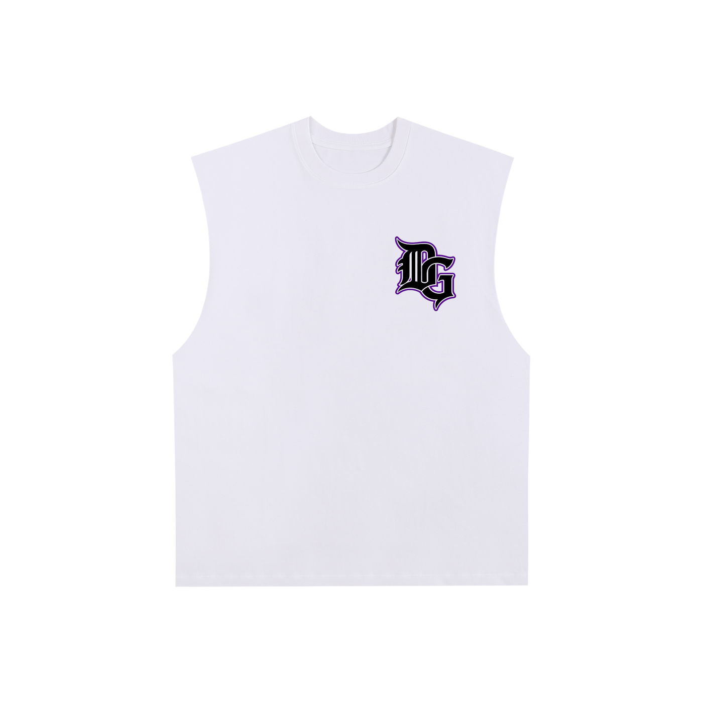 Raw Edge Cotton Tank Top