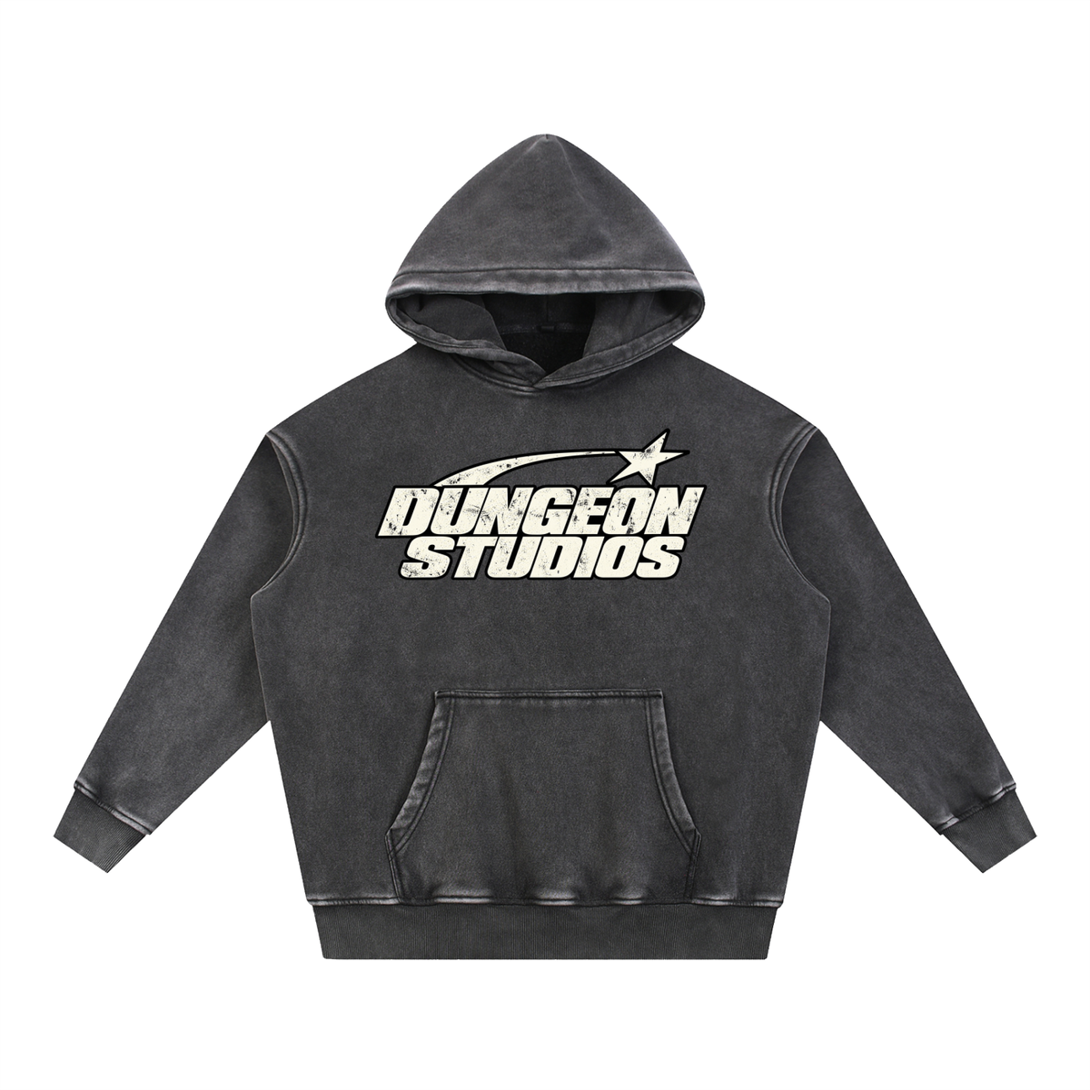 Snow Wash Fleece Oversize Hoodie
